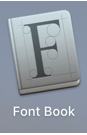 Font Book application