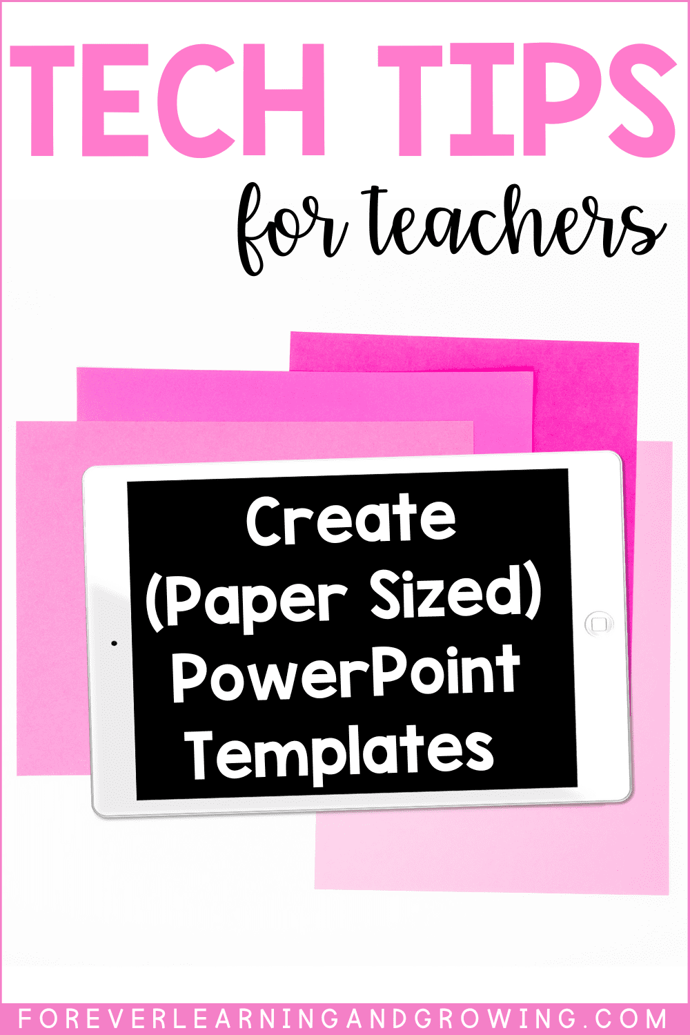 tech tips for teachers create powerpoint templates pin