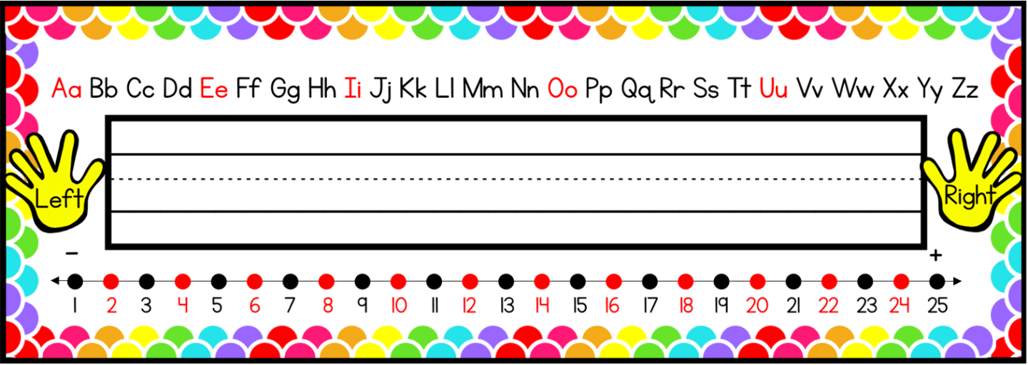 Name Plate with Number Line