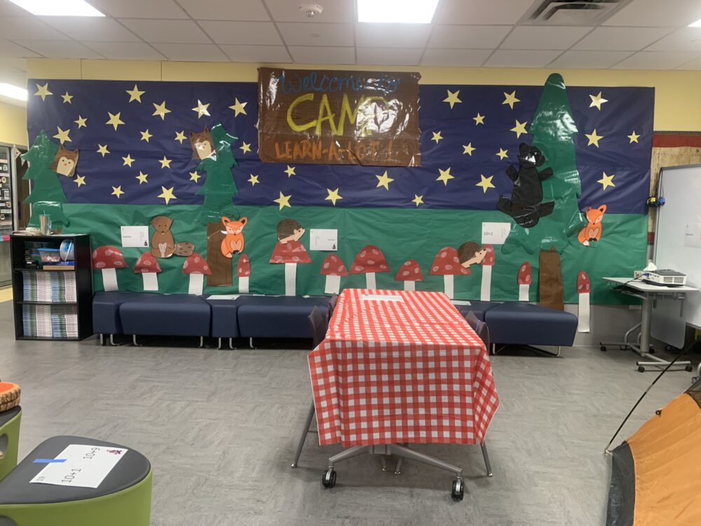 Camp Out Classroom Transformation