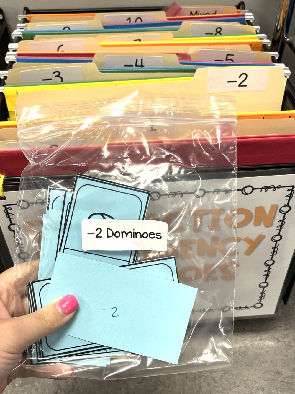 -2 fact fluency dominoes labeled