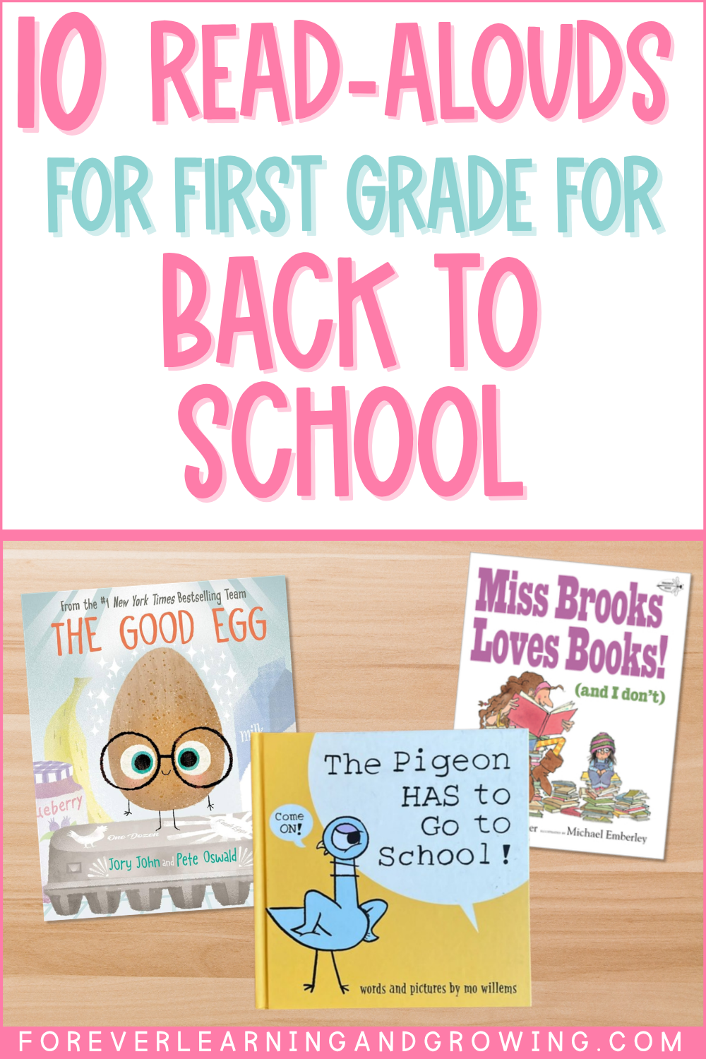 10 read-alouds for first grade for back to school